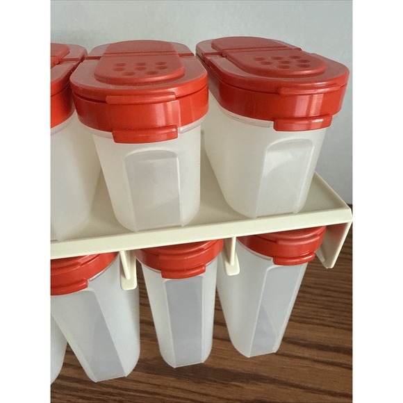 Vintage Tupperware Modular Mates Spice Rack Shakers 1846 1844-16 1847-3 - Picture 3 of 12